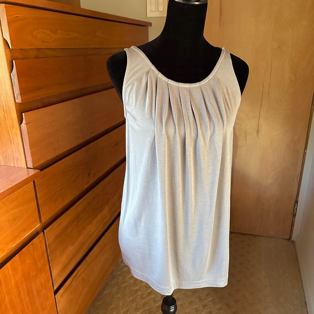 J Crew Pleated Gray Camisole Tank